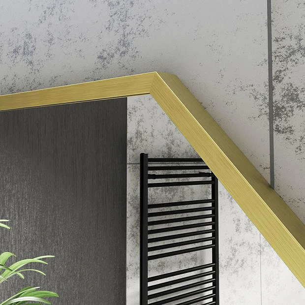 Arezzo Brushed Brass 600mm Octagon Mirror 1 Arezzo Brushed Brass 600mm Octagon Mirror