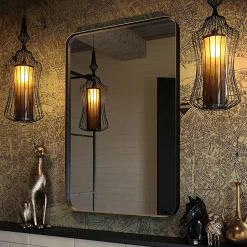 Venice Black Frame 500 X 750mm Rectangular Mirror -Default Template 3 venbf5075 d4