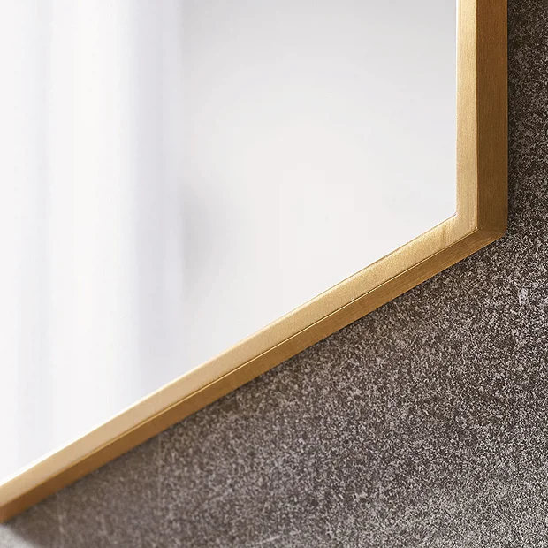 Venice Brushed Brass 500 X 750mm Hexagonal Mirror 3 Venice Brushed Brass 500 X 750mm Hexagonal Mirror - Image 3