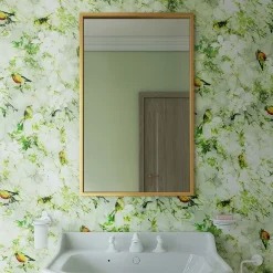 Venice Brushed Brass 800 X 1000mm Rectangular Mirror