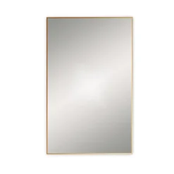 Alternative view of Venice Brushed Brass 800 X 1000mm Rectangular Mirror
