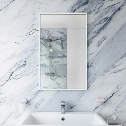 Venice White 500 X 800mm Rectangular Mirror