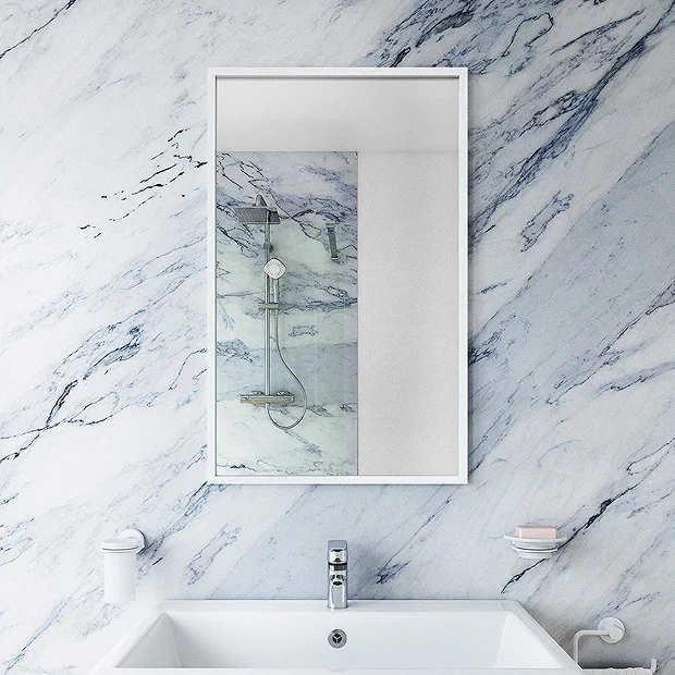 Venice White 500 X 800mm Rectangular Mirror 1 Venice White 500 X 800mm Rectangular Mirror