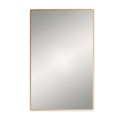 Alternative view of Venice Brushed Brass 500 X 800mm Rectangular Mirror