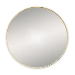 Alternative view of Venice Brushed Brass 600mm Round Mirror