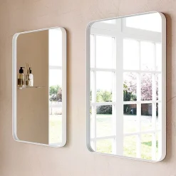 Venice White Frame 500 X 750mm Rectangular Mirror