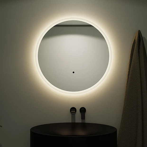 Venice 600mm Round LED Illuminated Anti-Fog Bathroom Mirror 2 Venice 600mm Round LED Illuminated Anti-Fog Bathroom Mirror - Image 2