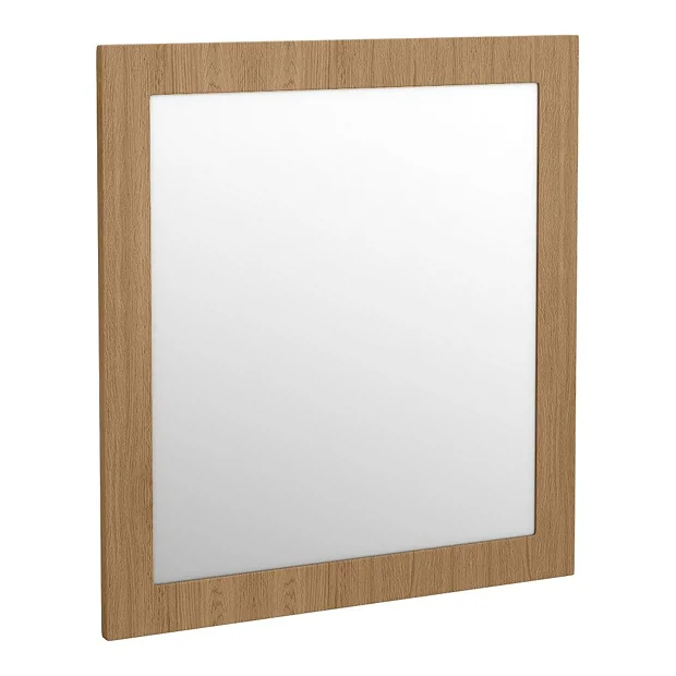 Valencia Naturale Oak Effect Framed Mirror 650 X 700mm 1 Valencia Naturale Oak Effect Framed Mirror 650 X 700mm