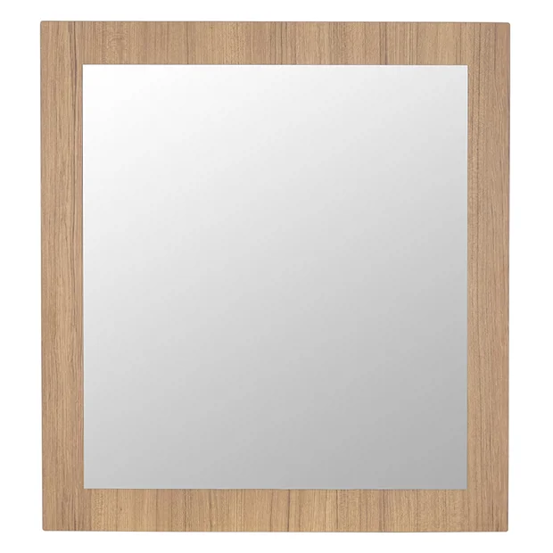 Valencia Naturale Oak Effect Framed Mirror 650 X 700mm 2 Valencia Naturale Oak Effect Framed Mirror 650 X 700mm - Image 2