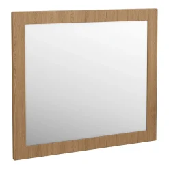 Valencia Naturale Oak Effect Framed Mirror 800 X 700mm