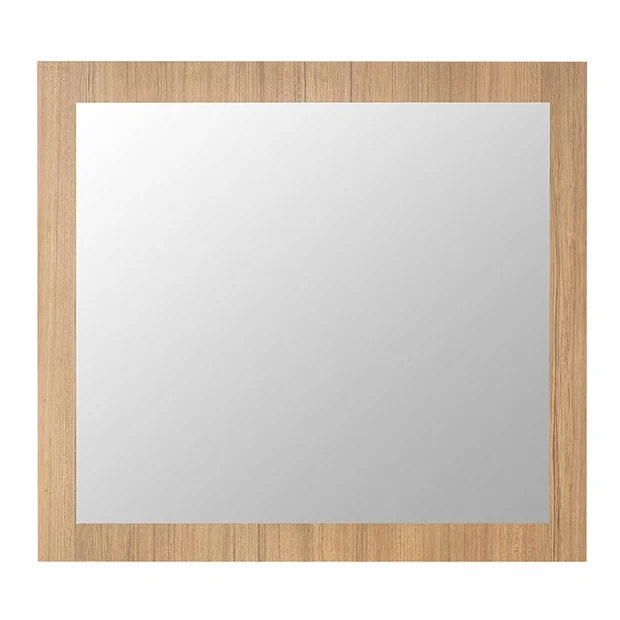 Valencia Naturale Oak Effect Framed Mirror 800 X 700mm 2 Valencia Naturale Oak Effect Framed Mirror 800 X 700mm - Image 2