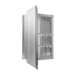 Croydex Winster Single Door Aluminium Mirror Cabinet With FlexiFix -Default Template 3 wc101169 d2