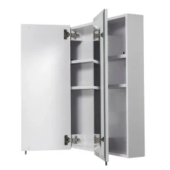 Croydex Westbourne Triple Door Tri-View White Steel Mirror Cabinet With FlexiFix 6 Croydex Westbourne Triple Door Tri-View White Steel Mirror Cabinet With FlexiFix -Default Template 3 wc102322 d1