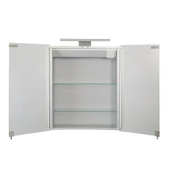 Croydex Sudbury Hang N Lock Double Door Illuminated Mirror Cabinet With Shaver Socket 700 X 600mm -Default Template 3 wc147069e d1