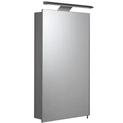 Croydex Jefferson Hang N Lock Single Door Illuminated Mirror Cabinet With Shaver Socket 700 X 400mm -Default Template 3 wc147769eai2