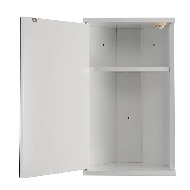 Croydex Simplicity Single Door Corner Cabinet 1 Croydex Simplicity Single Door Corner Cabinet