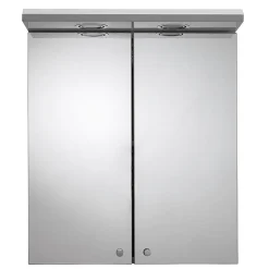 Croydex Shire 2 Door Mirror Cabinet With Light & Shaver Socket - White -Default Template 3 wc267222eai2