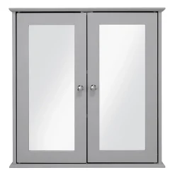 Croydex Ashby Grey Wooden Double Door Mirror Cabinet With FlexiFix 6 Croydex Ashby Grey Wooden Double Door Mirror Cabinet With FlexiFix -Default Template 3 wc280031 d1