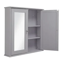 Croydex Ashby Grey Wooden Double Door Mirror Cabinet With FlexiFix 7 Croydex Ashby Grey Wooden Double Door Mirror Cabinet With FlexiFix -Default Template 3 wc280031 d2