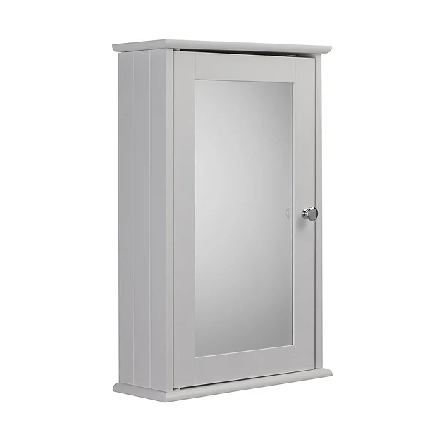 Croydex Malton Wooden Single Door White Bathroom Mirror Cabinet With FlexiFix 1 Croydex Malton Wooden Single Door White Bathroom Mirror Cabinet With FlexiFix