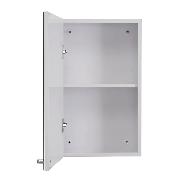 Croydex Carra White Single Door Mirror Cabinet 4 Croydex Carra White Single Door Mirror Cabinet - Image 4