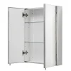 Croydex Anton Double Door Stainless Steel Mirrored Bathroom Cabinet