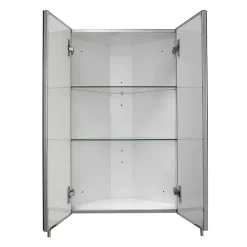 Croydex Avisio Double Door Stainless Steel Corner Mirror Cabinet 7 Croydex Avisio Double Door Stainless Steel Corner Mirror Cabinet -Default Template 3 wc766105 d1