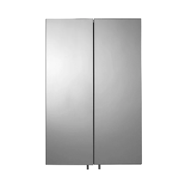 Croydex Avisio Double Door Stainless Steel Corner Mirror Cabinet 4 Croydex Avisio Double Door Stainless Steel Corner Mirror Cabinet - Image 4