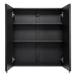 Croydex Dawley Matt Black 600mm Double Door Mirror Cabinet -Default Template 3 wc930221 d2
