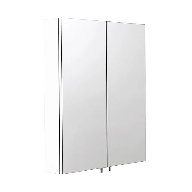 Croydex Dawley White Steel Double Door Mirror Cabinet With FlexiFix 1 Croydex Dawley White Steel Double Door Mirror Cabinet With FlexiFix