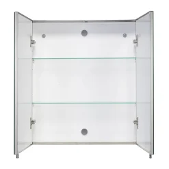 Croydex Finchley Stainless Steel Double Door Mirror Cabinet With FlexiFix -Default Template 3 wc940205 d1