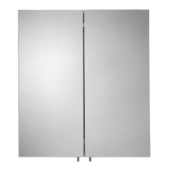 Croydex Finchley Stainless Steel Double Door Mirror Cabinet With FlexiFix -Default Template 3 wc940205 d2